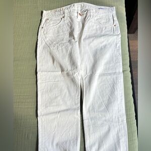 Billy Reid Crisp White Straight Jeans